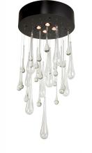 Meyda Black 139392 - 24" Wide Teardrop Crystal Chandelier