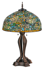 Meyda Black 139419 - 36" High Tiffany Laburnum Trellis Table Lamp