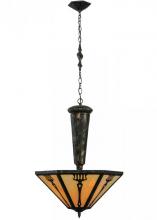 Meyda Black 139494 - 21" Wide Grenway Inverted Pendant