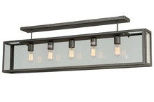 Meyda Black 139731 - 47" Long Affinity Semi-Flushmount