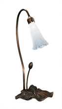 Meyda Black 14043 - 16" High White Pond Lily Accent Lamp