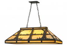 Meyda Black 140599 - 40"L Quiet Pond Oblong Pendant