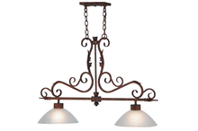 Meyda Black 141154 - 40"L Zamora 2 LT Island Pendant