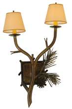 Meyda Black 141317 - 26" High Lone Pine 2 Light Wall Sconce