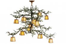 Meyda Black 141349 - 52"W Pine Branch Valley View 12 LT Chandelier