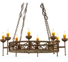 Meyda Black 141705 - 48"W Majella 8 LT Chandelier