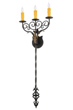 Meyda Black 141713 - 15.5"Wide Merano 3 Light Wall Sconce