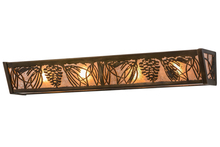 Meyda Black 14184 - 30"W Mountain Pine Vanity Light