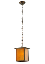 Meyda Black 142032 - 9.5"Sq Roylance Prime Pendant