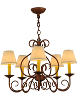 Meyda Black 142077 - 26" Wide Jenna 5 Light Chandelier