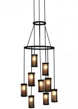 Meyda Black 142437 - 35"W Cartier 9 LT Chandelier