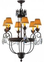 Meyda Black 142450 - 27"W Antonia 6 LT Chandelier