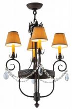 Meyda Black 142451 - 19"W Antonia 4 LT Chandelier