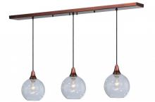 Meyda Black 142455 - 48"L Bola 3 LT Island Pendant