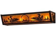 Meyda Black 14254 - 24"W Loon Vanity Light