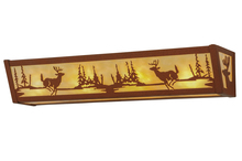 Meyda Black 14263 - 24"W Deer at Lake Vanity Light