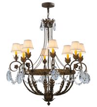 Meyda Black 142692 - 39"W Antonia 8 LT Chandelier