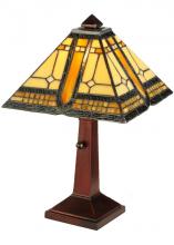 Meyda Black 142879 - 16"H Sierra Prairie Mission Accent Lamp