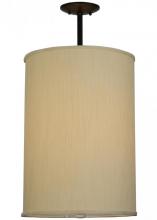 Meyda Black 142929 - 14.5"W Cilindro Mystic Beige Textrene Pendant