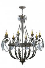 Meyda Black 143218 - 43"W Antonia 8 LT Chandelier