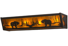 Meyda Black 14346 - 24"W Bear at Lake Vanity Light