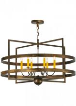 Meyda Black 143904 - 36"W Aldari 6 LT Chandelier