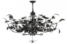 Meyda Black 144580 - 52" Wide Greenbriar Oak Inverted Pendant Hardware