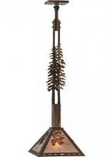 Meyda Black 144725 - 12" Square Winter Pine Tall Pines Pendant