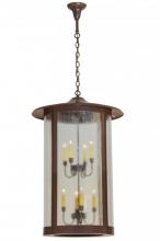 Meyda Black 144731 - 24"W Fulton Hanging Lantern Pendant