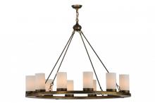 Meyda Black 144980 - 48"W Loxley 12 LT Chandelier