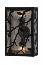 Meyda Black 145124 - 10"W Branches with Leaves Wall Sconce