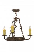 Meyda Black 145594 - 24" Wide Elvita 3 Light Chandelier