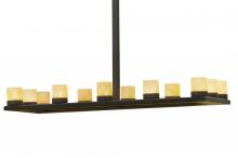 Meyda Black 145638 - 54"L Stratum 12 LT Oblong Chandelier