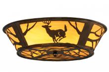 Meyda Black 145717 - 22.5"W Deer on the Loose Flushmount