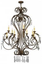 Meyda Black 145747 - 48"W Josephine 10 LT Chandelier