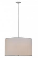 Meyda Black 145853 - 36"W Cilindro White Textrene Pendant