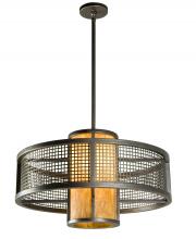 Meyda Black 146020 - 24" Wide Cilindro Mesh Pendant