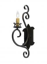 Meyda Black 146396 - 5" Wide Fernando 1 Light Wall Sconce