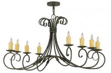 Meyda Black 146659 - 48"L Elon 8 LT Oblong Chandelier