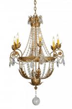 Meyda Black 146785 - 26"W Antonia 6 LT Chandelier