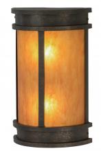 Meyda Black 146894 - 10" Wide Wyant Pocket Lantern Wall Sconce