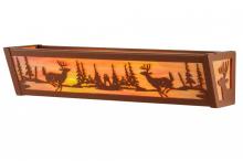 Meyda Black 146914 - 20" Wide Deer at Lake Vanity Light