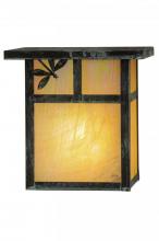 Meyda Black 146927 - 8"W Hyde Park T Mission Dragonfly Wall Sconce