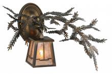 Meyda Black 147379 - 16"W Pine Branch Valley View Wall Sconce