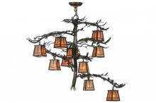 Meyda Black 147381 - 39"W Pine Branch Valley View 10 LT Chandelier