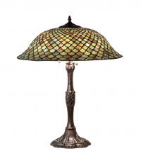 Meyda Black 147470 - 26" High Tiffany Fishscale Table Lamp