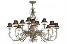 Meyda Black 147591 - 50" Wide Twigs 12 Light Chandelier