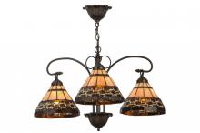 Meyda Black 147729 - 28"W Ilona 3 LT Chandelier