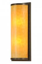 Meyda Black 147740 - 7"W Cilindro Wall Sconce