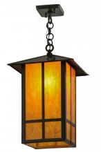 Meyda Black 147860 - 12" Square Seneca Window Pane Pendant